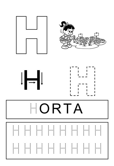 Alfabeto Para Cobrir Colorir Completar Letra H Portal Escola