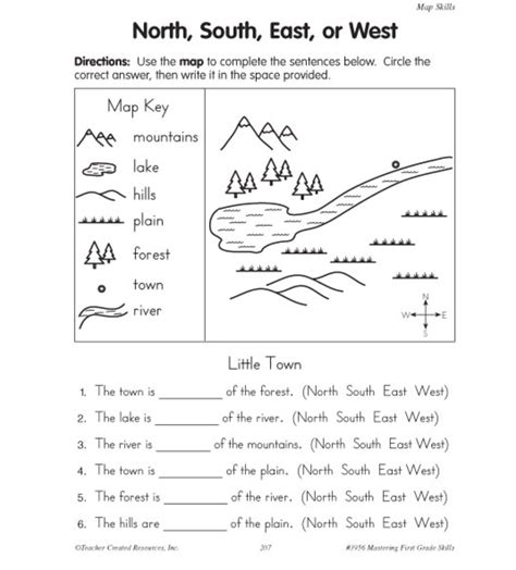 2nd Grade Map Skills Worksheets Pin By Kat Lightsey On Homework