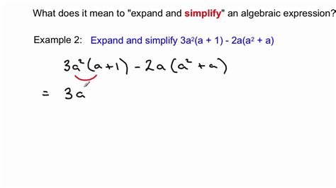 Expanding and simplifying algebraic expressions - YouTube