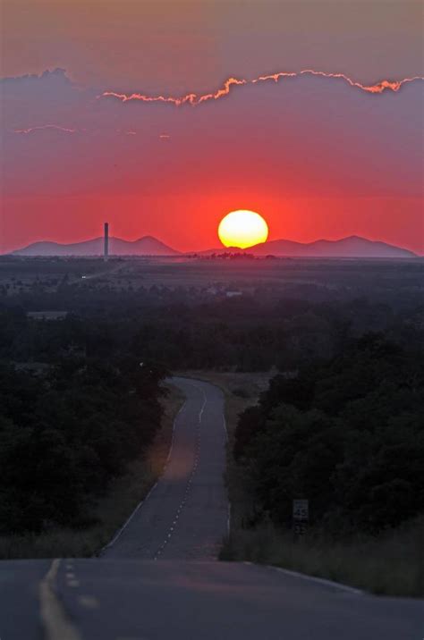Oklahoma Sunset 9262014 Photo Courtesy Of Steve Booker Cyril Ok