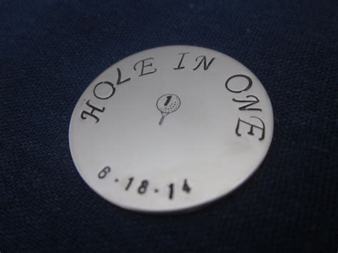 Hole In One Golf Ball Marker Putting Personalized Stainless Etsy