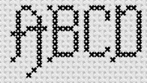Cross Stitch Alphabets Four Complete Alphabets Etsy