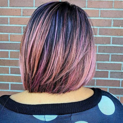 See the best celebrity pink hair colors to inspire your own rose gold hair here. One length Bob and Rose Gold Ombre | Rose gold ombre, One length bobs, Hair styles