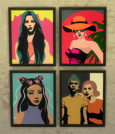Pop Art Sims Posters At Jools Simming Sims 4 Updates