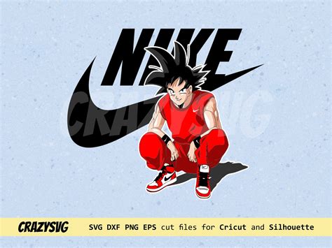 Goku Nike Svg Cricut Eps Svg Pdf Png File Cut T Shirt File Art Sexiz Pix