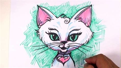 Fantasy Cat Drawing Lesson Draw An Exotic Kitten Face