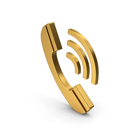Gold Phone Symbol Png Images And Psds For Download Pixelsquid S114295755