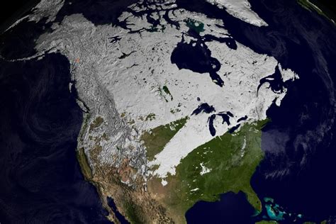 Kanada Satelliten Karte