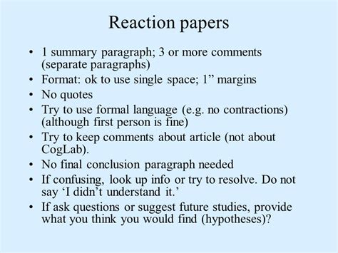 In this guide, i'll not only show you how to write a reflection paper that nabs you an a+, but i'll also teach you a process to make it as fast and fun as possible. Mla format response paper. How to Write and Format an ...