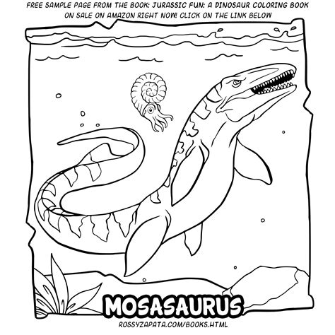Jurassic World Mosasaurus Coloring Page