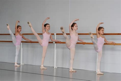 Hd Wallpaper Four Girls Showing Ballet School Class Ballerina Dance Lesson Wallpaper Flare