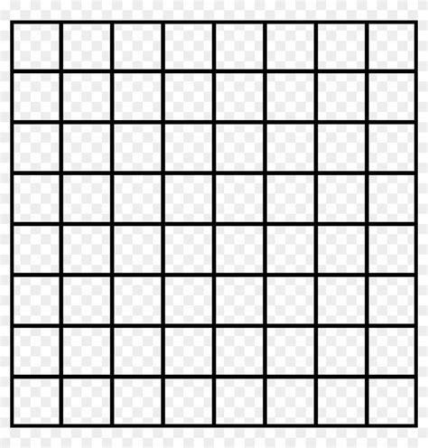Grid Clipart Empty 100 Square Transparent 1 Inch Grid Free