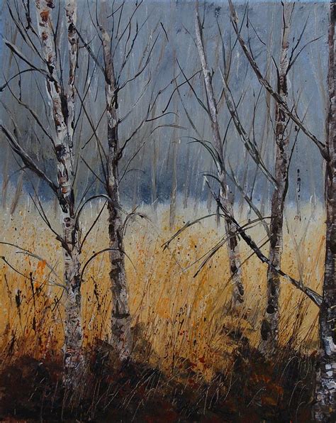 Birch Trees Painting By Pol Ledent Fine Art America