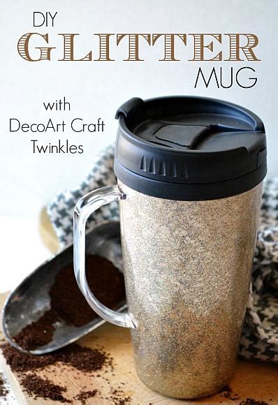 Decoart Blog Crafts Diy Glitter Mug