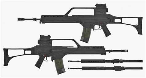 3d Model Assault Rifle Hk G36 3d Molier International