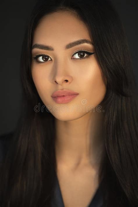 Asian Beauty Woman With Creative Make Up Close Up Portrait Stock Image Image Of Beauty
