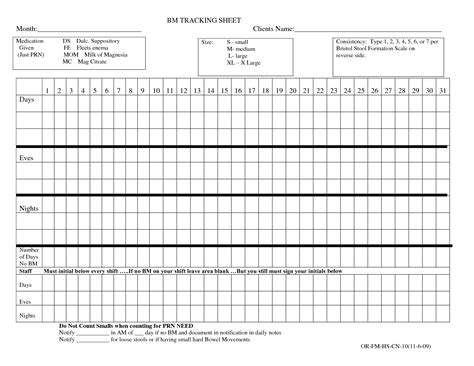 Medication Tracking Sheet Business Form Letter Template