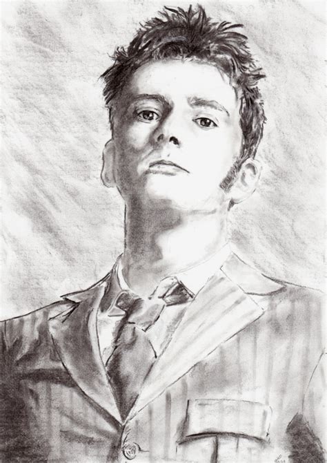 Tenth Doctor Drawing Pencil Sketch Colorful Realistic Art Images