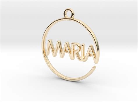 Maria First Name Pendant By Jilub On Shapeways Personalized Jewelry
