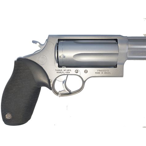 Taurus Judge 410ga45lc Stainless Revolver With 65 Inch Barrel Click