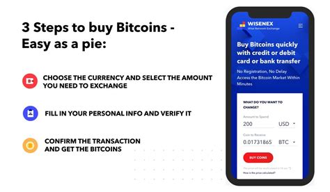 The easiest way to buy bitcoins with credit card is searching for a bitcoin exchange that offers this payment method. Wisenex: Buy bitcoins fast with credit cards and bank transfer