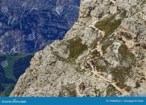 The Falzarego Pass In Italy And The Dolomites Stock Image Image Of