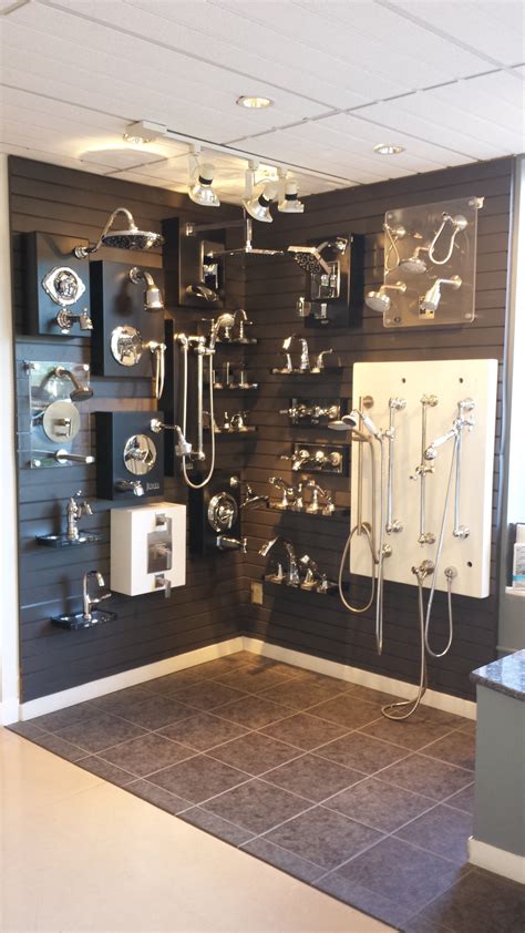Shower Fixtures By Moen California Faucets And Jewel On Display At