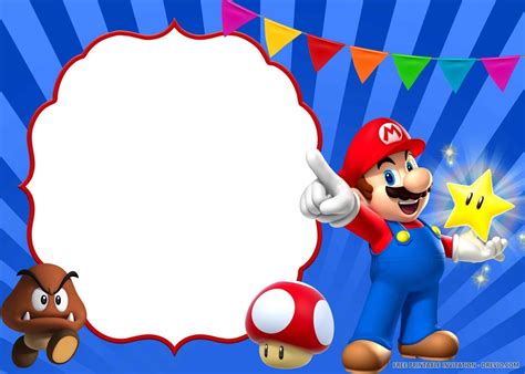 Mario Birthday Printables Free

