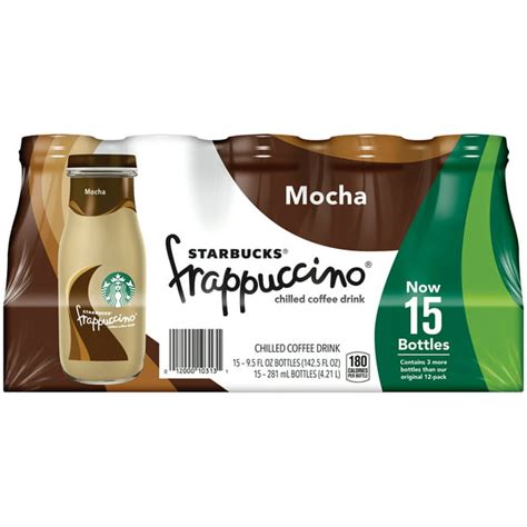 Starbucks Frappuccino Chilled Coffee Drink Mocha 95 Oz Glass Bottles