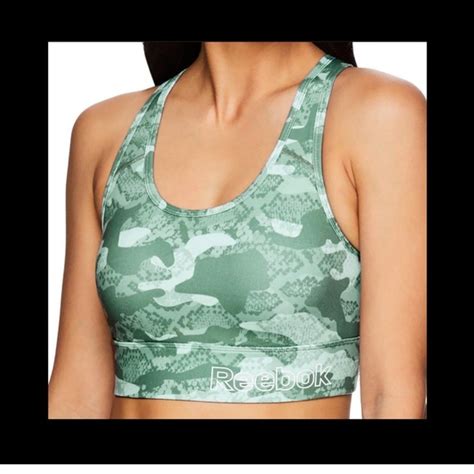 Reebok Intimates And Sleepwear Reebok Essential Print Sports Bra With