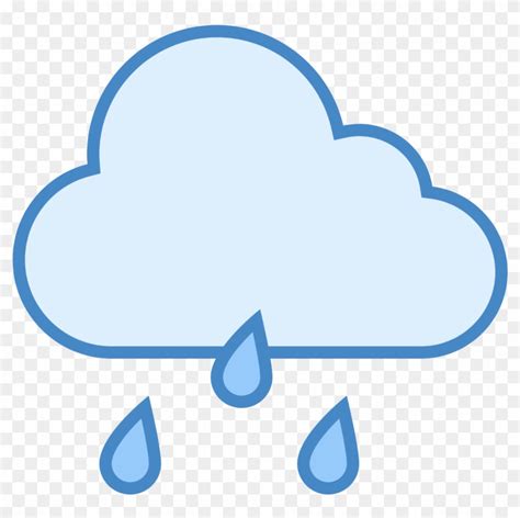 Download This Is A Drawing Of A Rain Cloud That Is Flat On The Icon