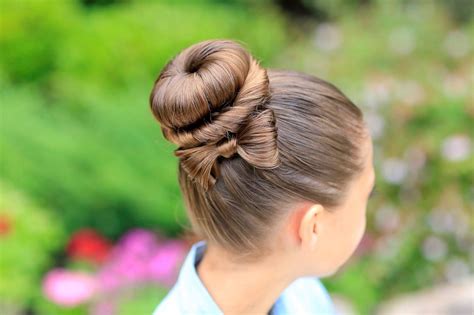 Bow shaped hair bun is an eccentric and cute hairstyle,which was made popular by lady gaga. Best Hairdo Ideas for Busy Young Women - Stylendesigns