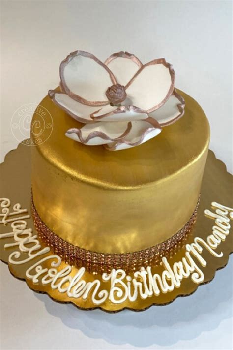 Golden Birthday Cake Cake Creative Cakes Golden Birthday Cakes
