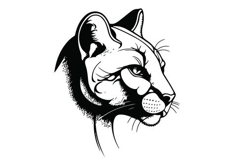 Cougar Head Svg Cougar Clipart Cougar Head Svg Cut File For Etsy Canada