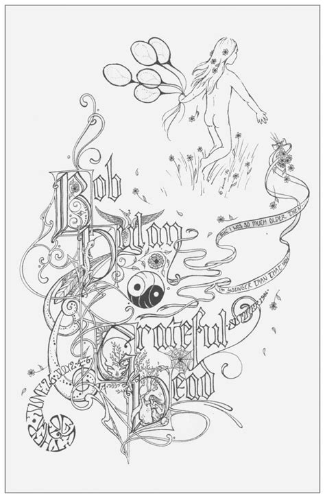 Grateful Dead Bears Coloring Pages At Free Printable
