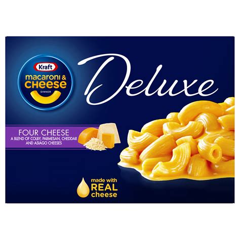 Kraft Deluxe Four Cheese Mac And Cheese Dinner 14 Oz Box