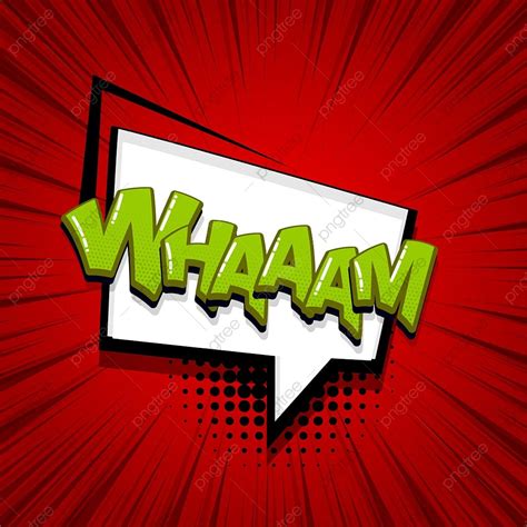 Wham Comic Text Sound Effects Pop Art Style Banner Template Download On