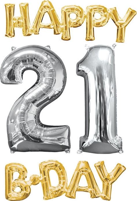 21st Birthday Balloon Large 26 Happy 21 B Day Balloon