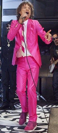 Forty Years On Mick Jagger Revives His Flamingo Look For New