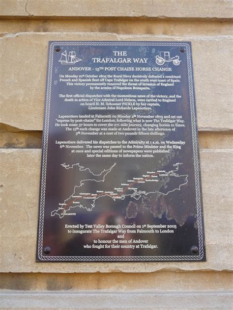 Andover Trafalgar Way Plaque © Chris Talbot Cc By Sa20 Geograph