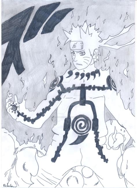 Naruto Kyuubi Chakra Mode By Uczennica06 On Deviantart