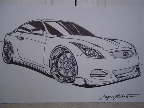 Begin je tekening op deze manier om een zijaanzicht.supercar tekening automotive art vriendje gift idee muscle car wall art performance car poster gift. Infiniti G37 Drawing - YouTube