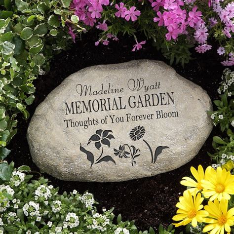 Memorial Garden Personalized Garden Stone Personalized Etsy