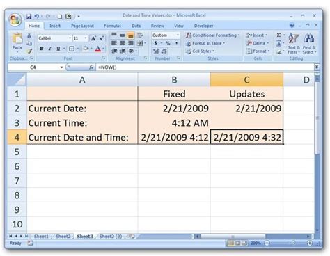 12 Excel Current Date And Time Formula  Formulas