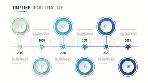 Timeline Chart Infographic Template Stock Vector Colourbox