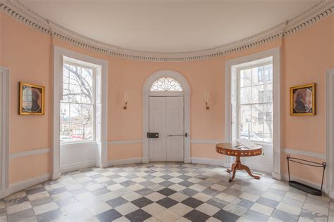 The Octagon Washington Dc Entry Hall Tile Flooring And Vertical Windows
