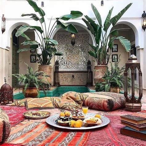 Incredible Moroccan Patio With Diy Home Decorating Ideas