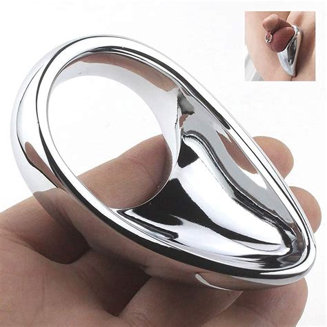 Tudou Metal Testicle Ring Male Penis Rings Stainless Steel Cock Rings Metal