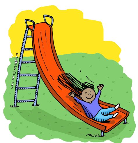 Playground Slide Clip Art Playground Slide Book Illustration Clip Art