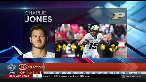 Bengals Select Charlie Jones With No 131 Pick In 2023 Draft